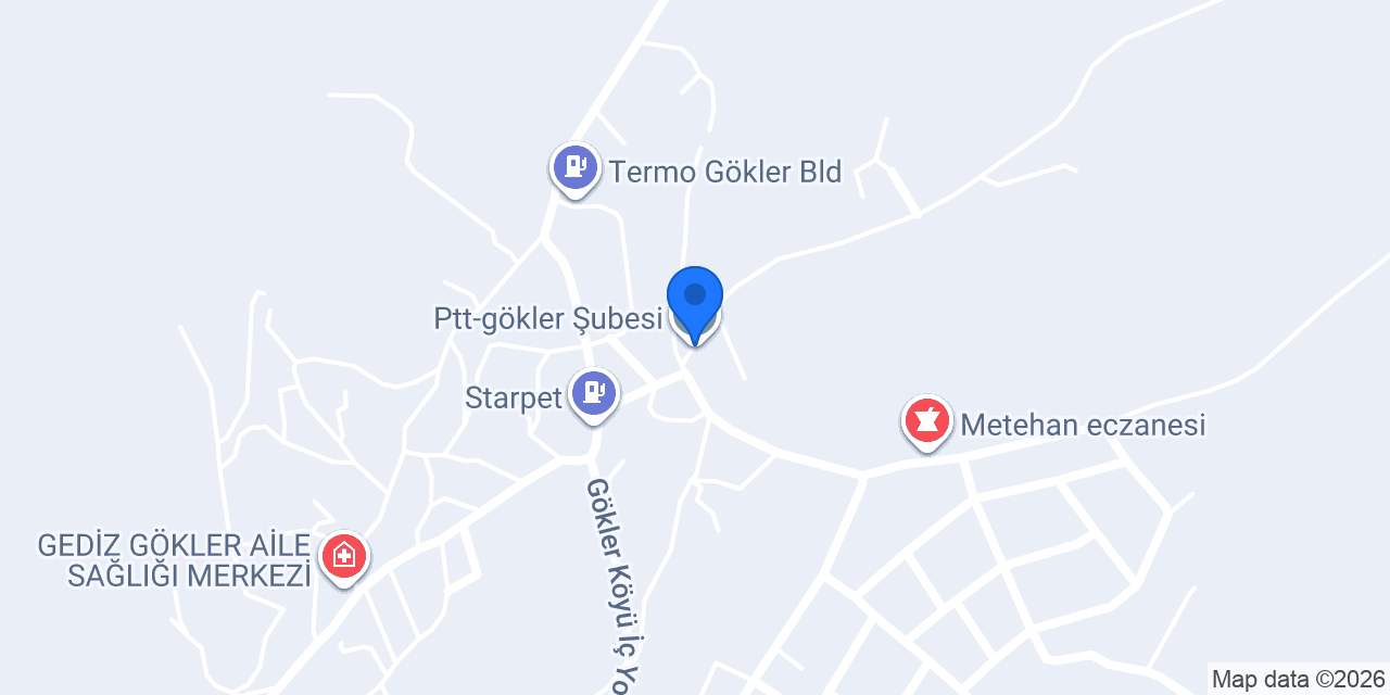 Ptt-gökler Şubesi konumu