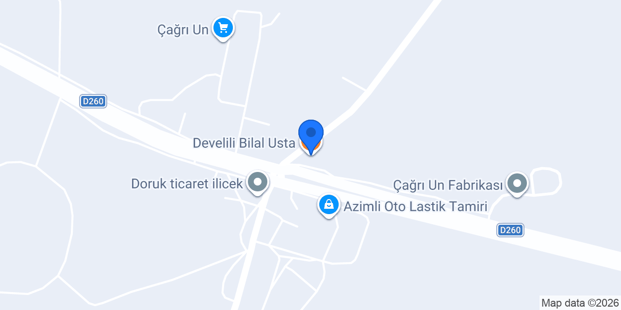 Develili Bilal Usta konumu