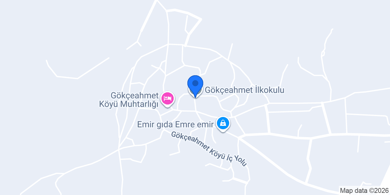 Gökçeahmet İlkokulu konumu
