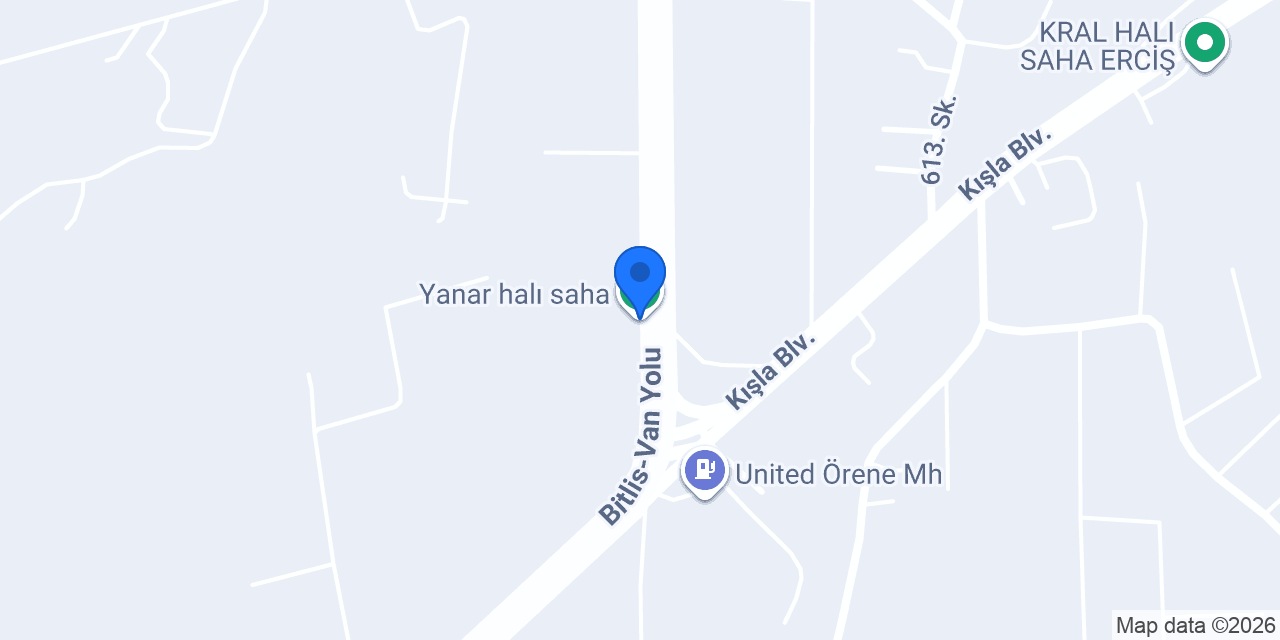 Yanar halı saha konumu