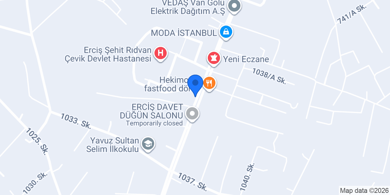 Yeni Hastane Taksi konumu
