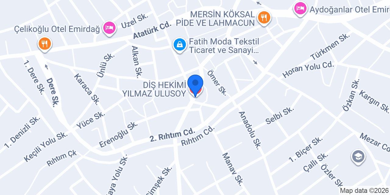 DİŞ HEKİMİ YILMAZ ULUSOY konumu