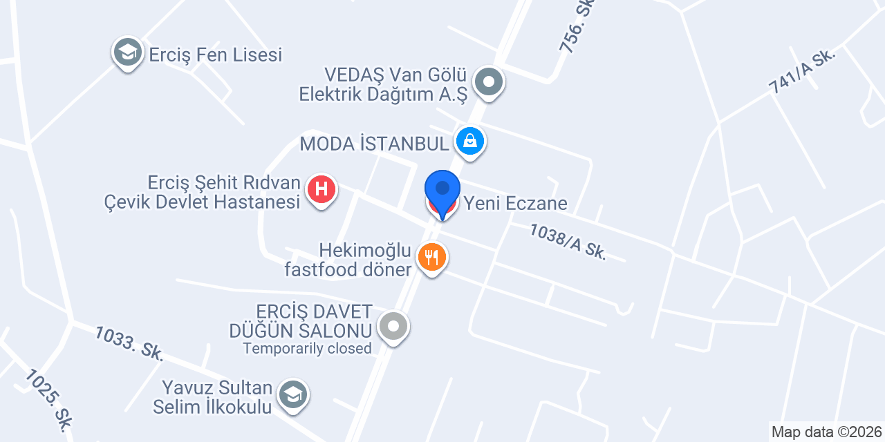 Yeni Eczane konumu