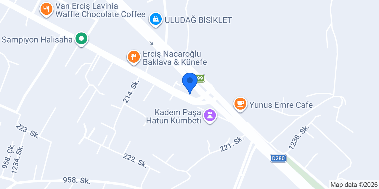 çınarhanmotorluaraçlar erciş konumu
