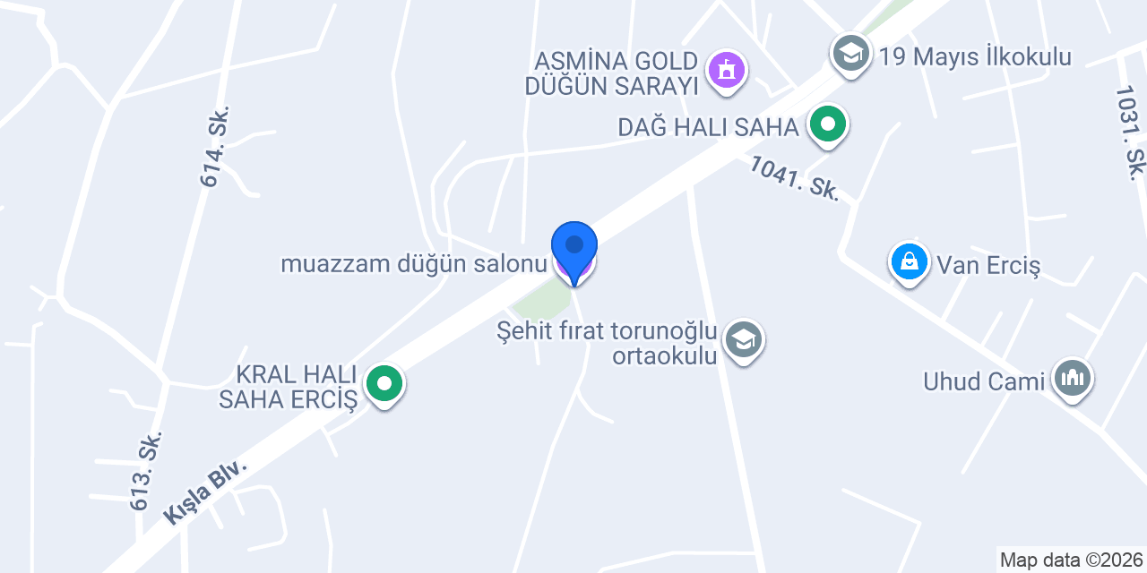 muazzam düğün salonu konumu