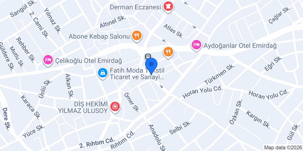 Emirdağ İnşaatçılar Kıraathanesi konumu