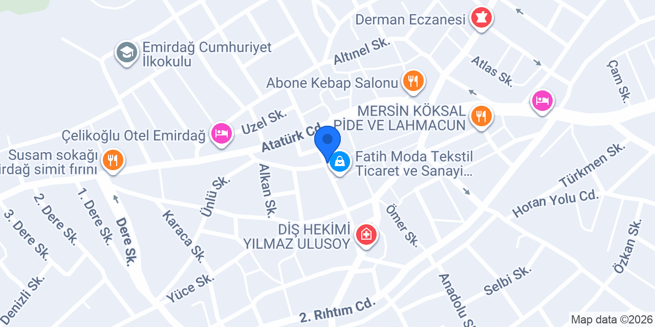 ÜN HALI MOBiLYA konumu