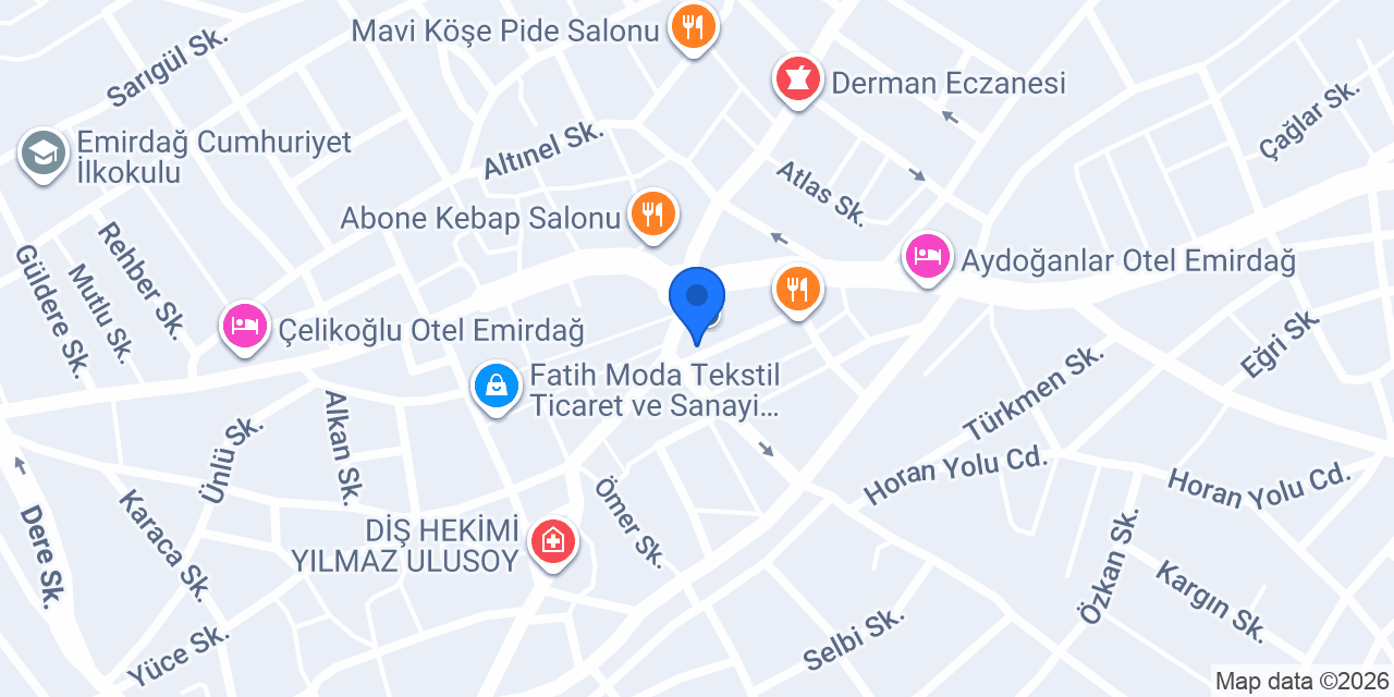 ONUR RESTAURANT konumu