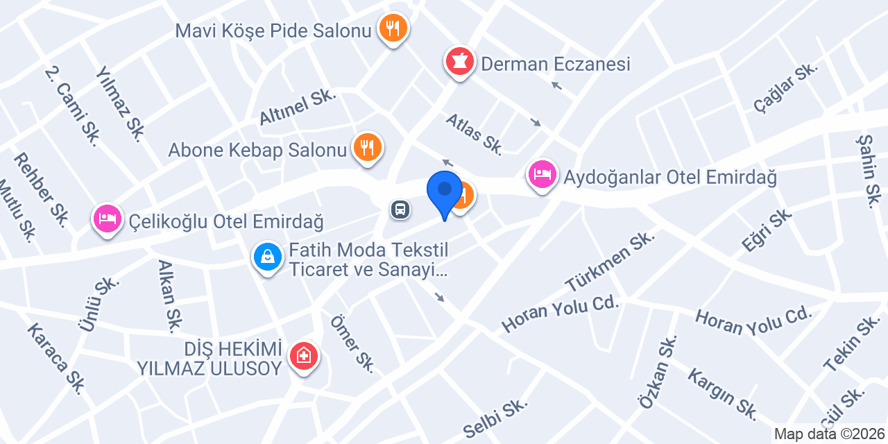 Özay Sürücü Kursu konumu