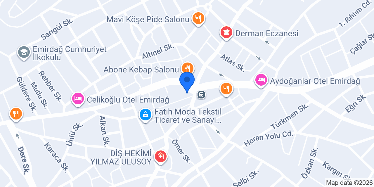 Emirdağ Eczanesi konumu