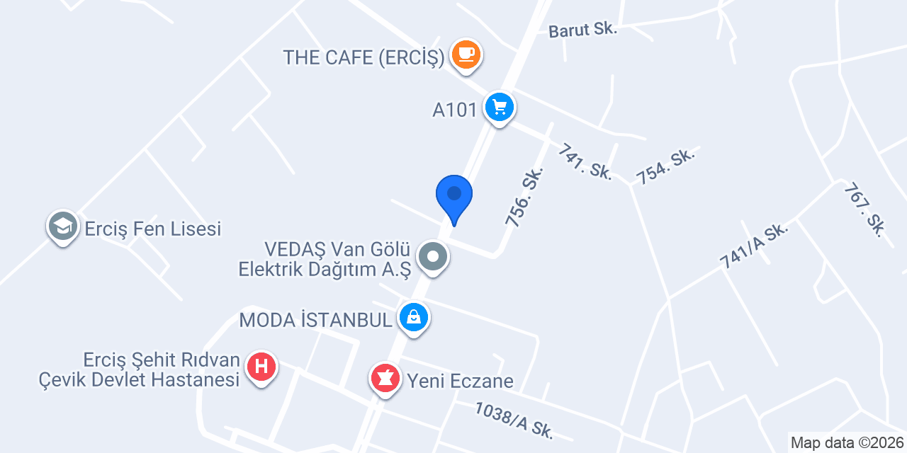 Erciş Ucuzluk Giyim konumu