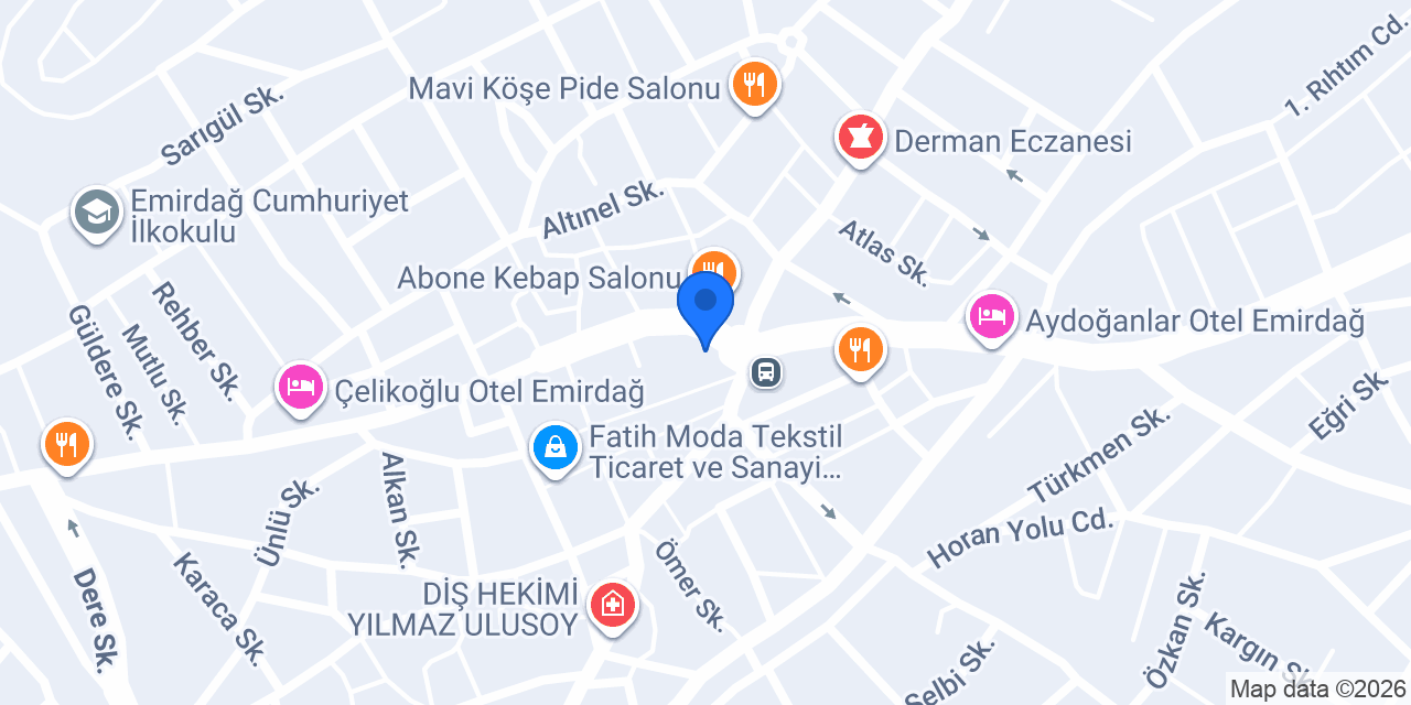 Odak Optik konumu