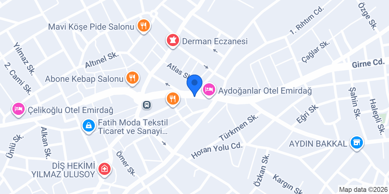 Yıldız Restaurant konumu