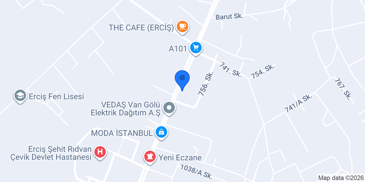 Erciş Özgem Kuaför konumu