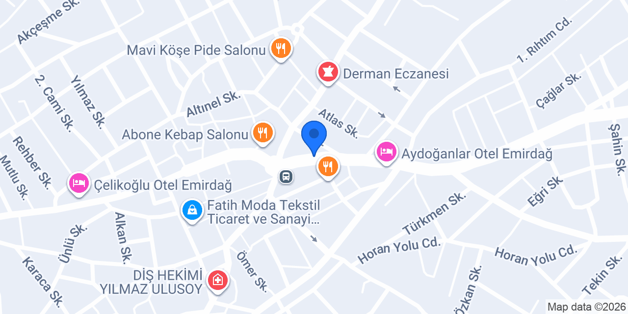 Stüdyo Emirdağ konumu