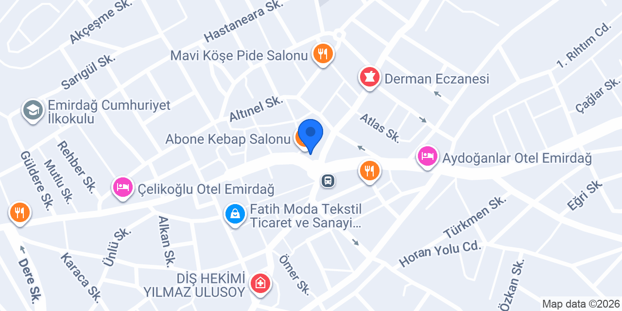 Altın Makas Terzi konumu