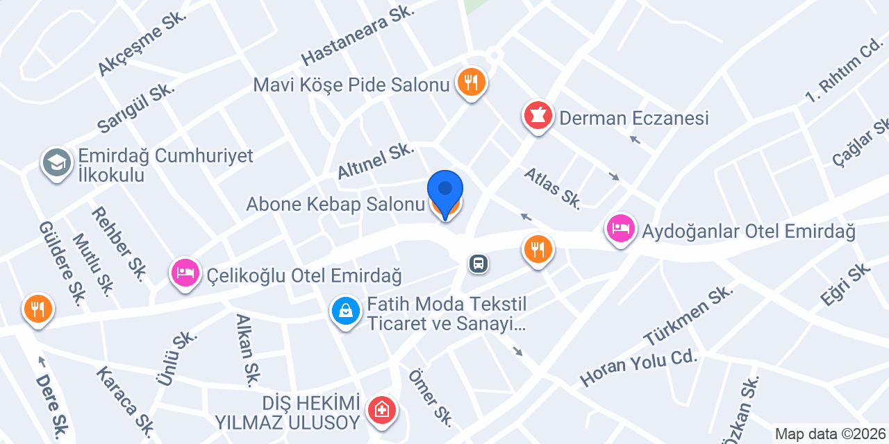 Aydoğan Nakliyat Emirdağ konumu