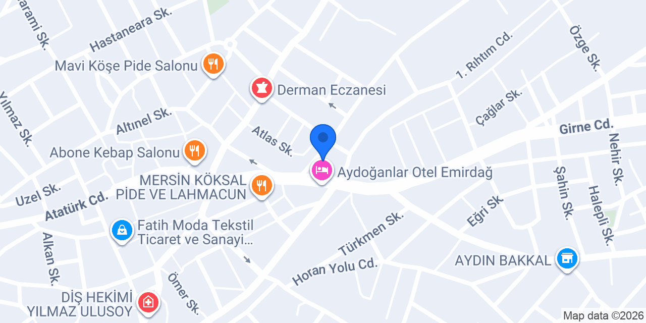 Arıcan Veteriner Kliniği konumu