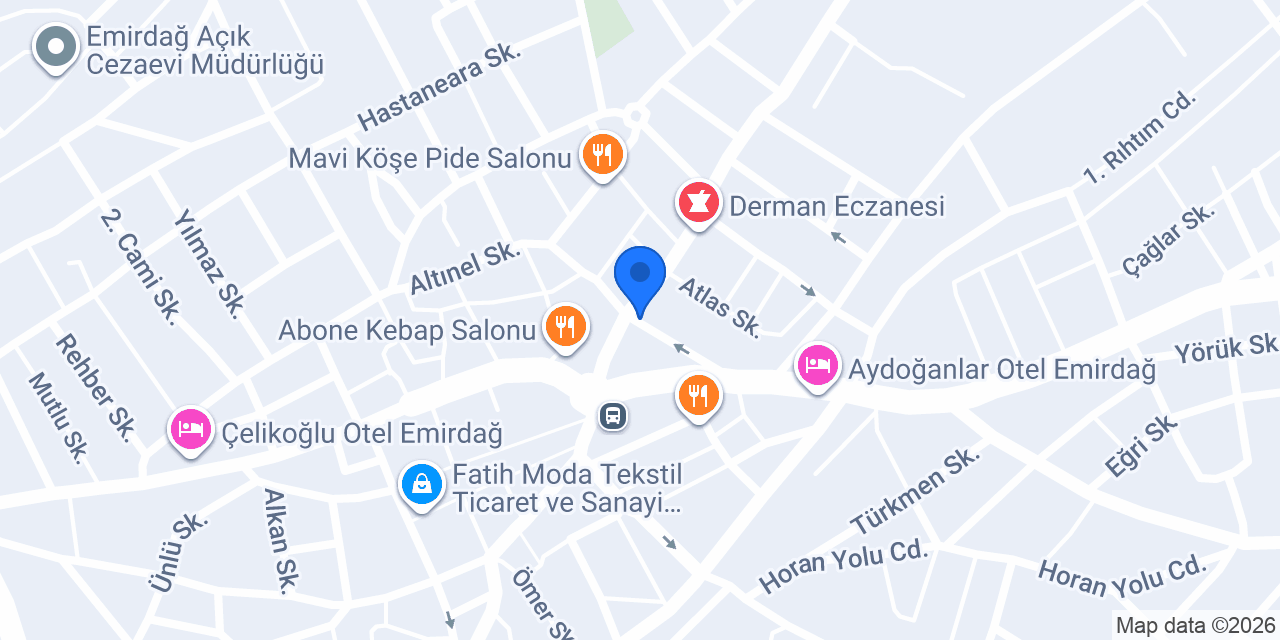 Er-Dem Hukuk - Emirdağ konumu