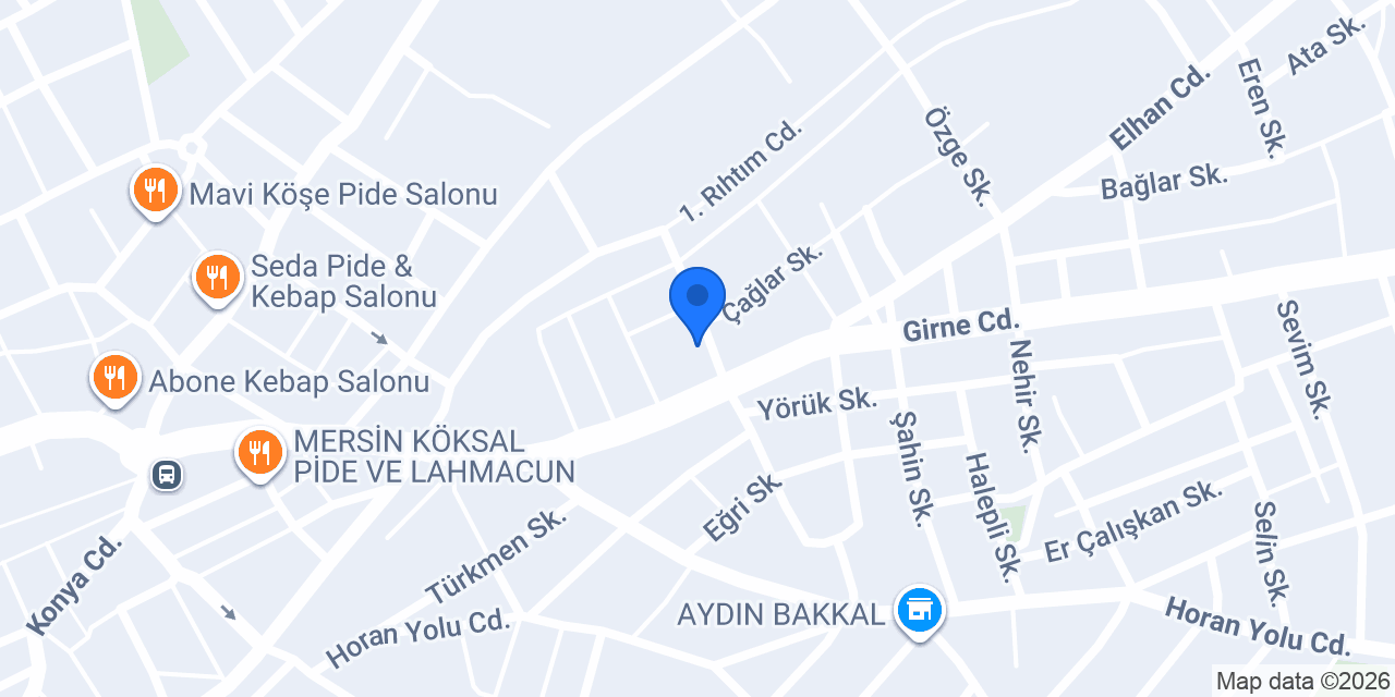 Çağlar Mobilya konumu