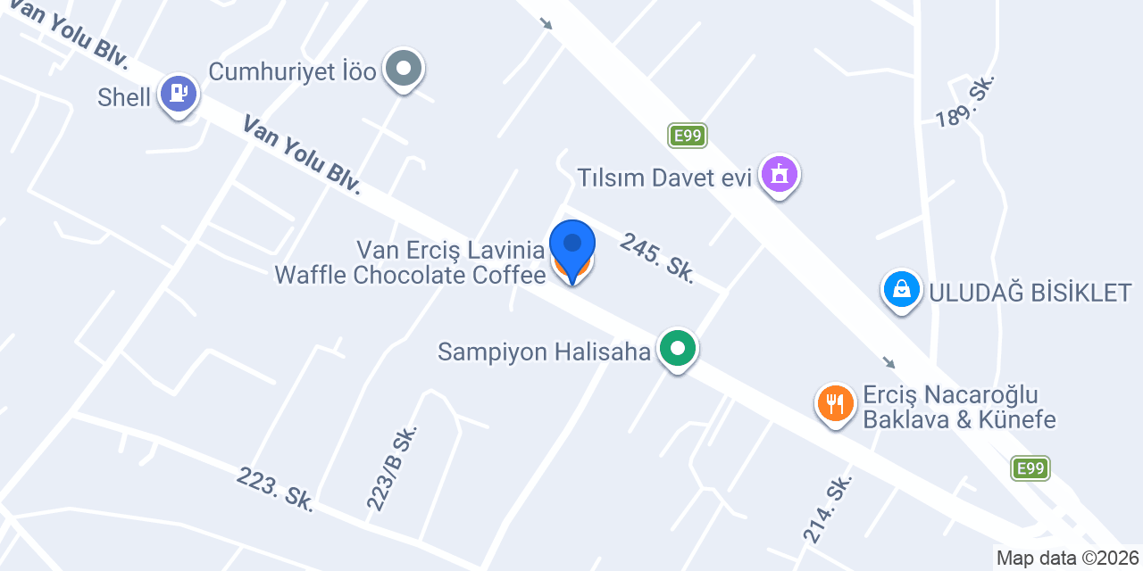 Van Erciş Lavinia Waffle Chocolate Coffee konumu