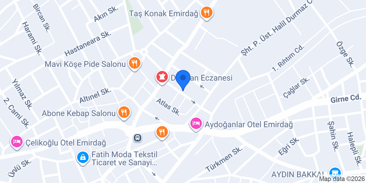 Şifa Sağlık Kabini konumu
