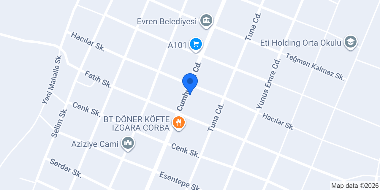 Evren Sağlık Ocağı konumu