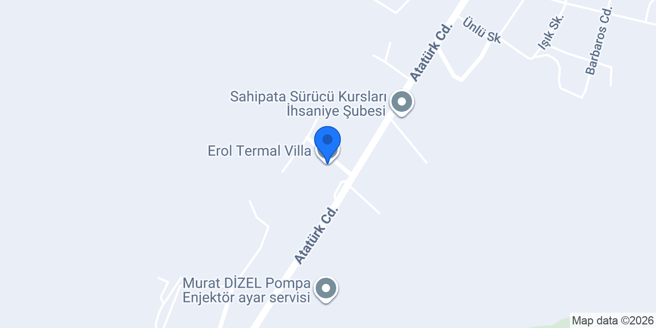Erol Termal Villa konumu