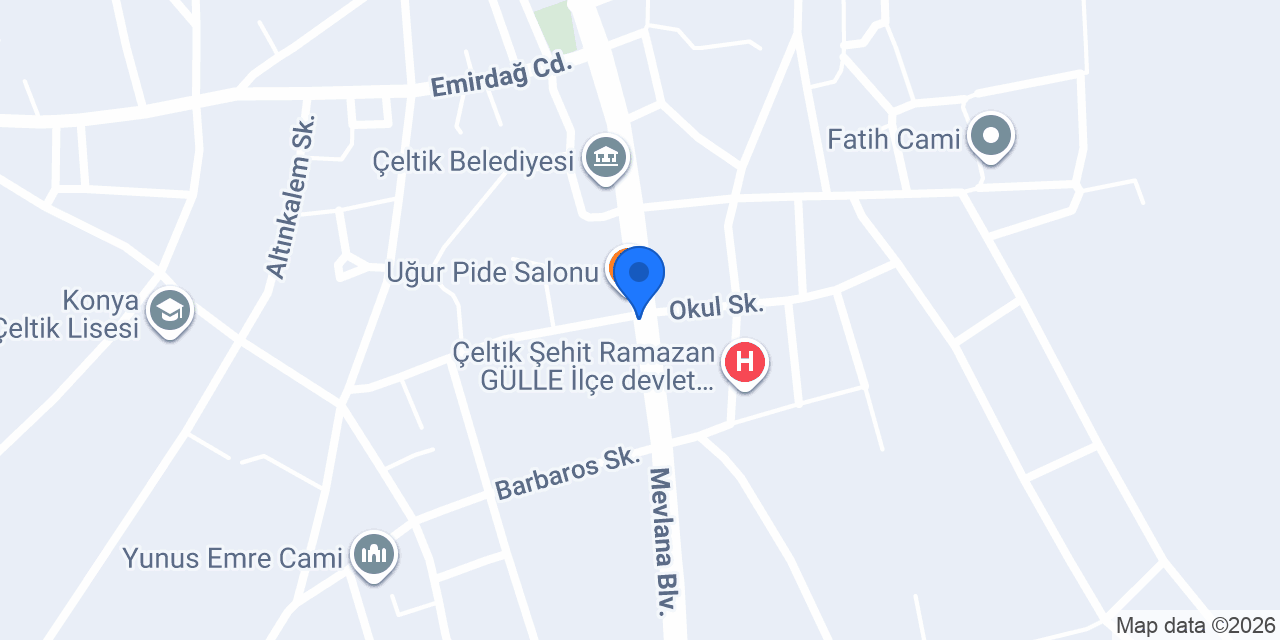 Çeltik Halk Eğitim Merkezi konumu