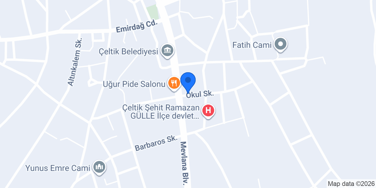 Çeltik Noterliği konumu