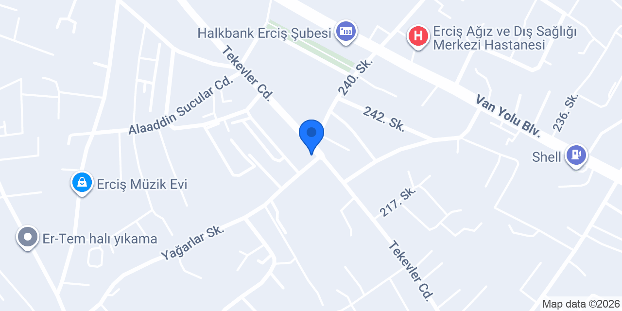 Erciş göl ASANSÖR konumu