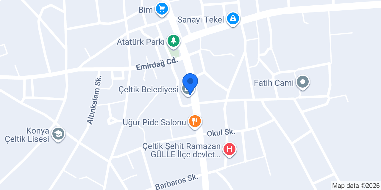 Kirazoğlu etli ekmek ve kebap salonu konumu