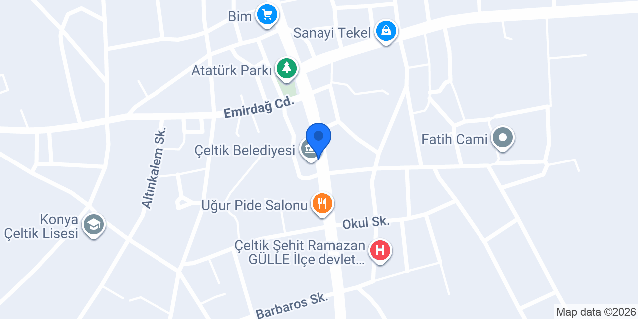 Ziraat Bankası Çeltik Şubesi konumu