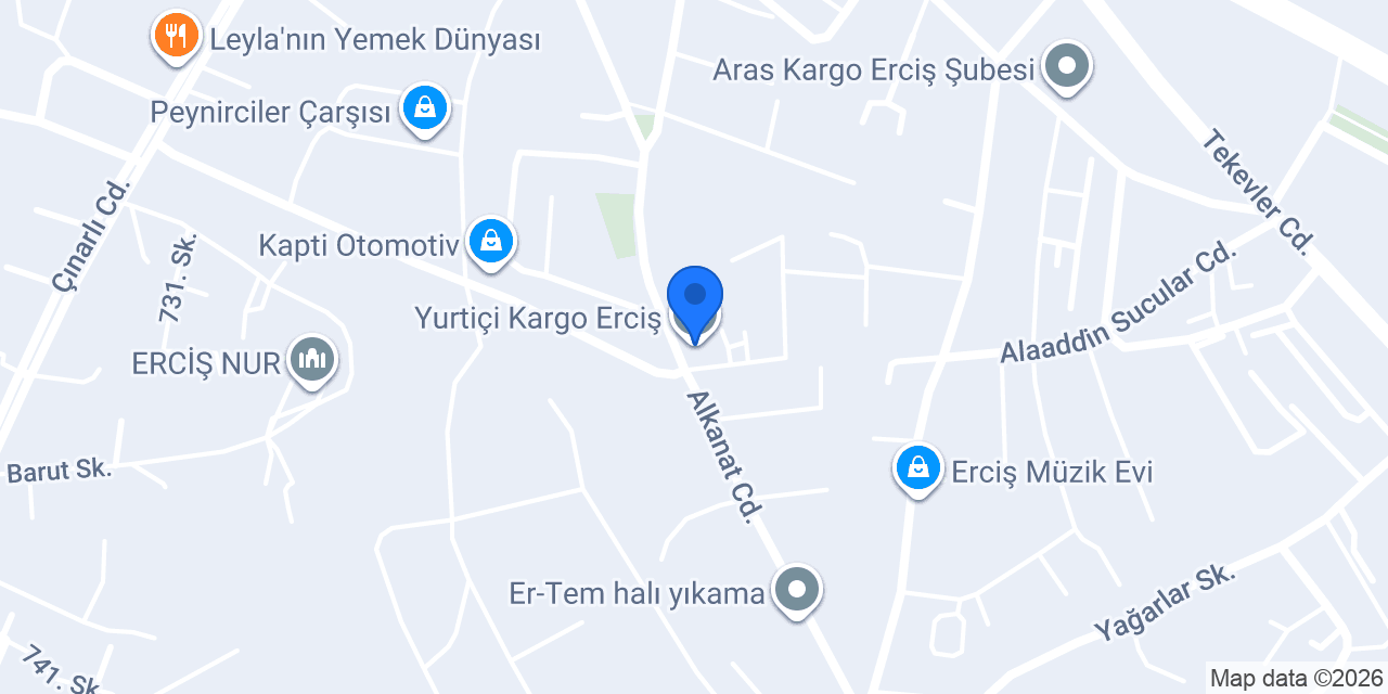 Yurtiçi Kargo Erciş konumu