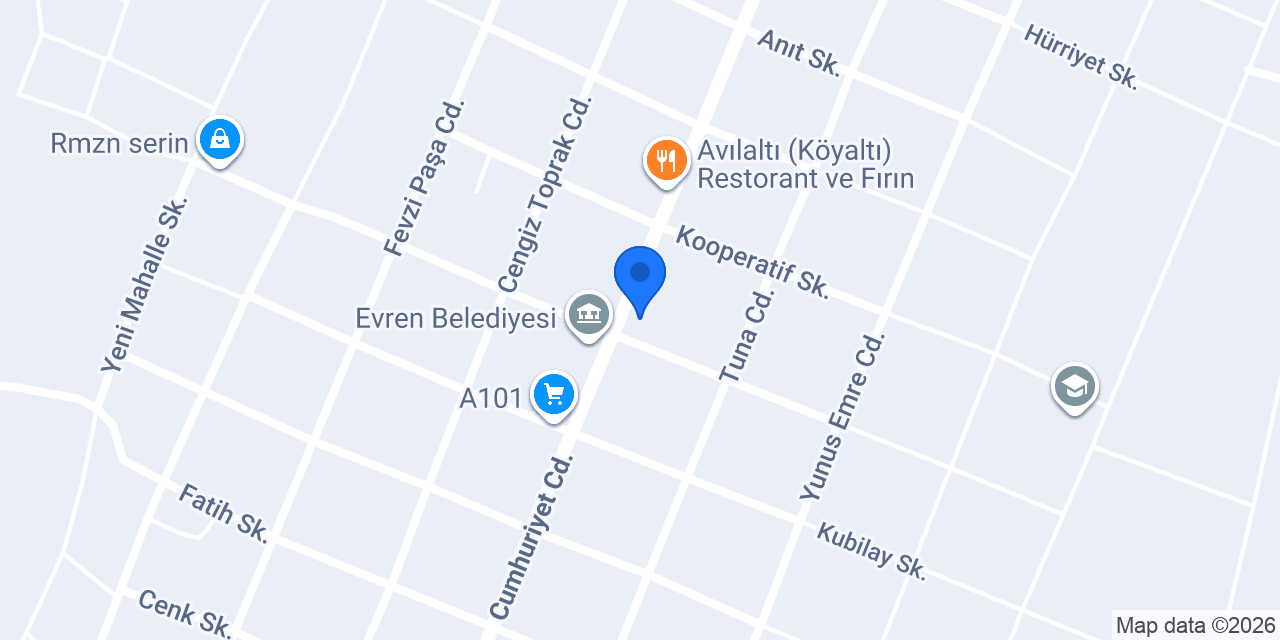 Evren İlkokulu konumu