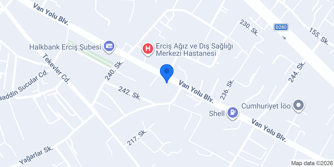 Hey Döner Van - Erciş konumu