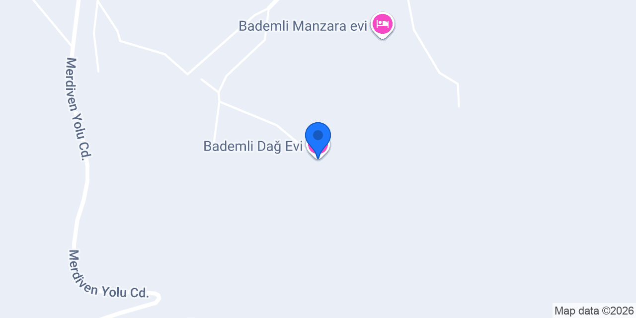 Bademli Dağ Evi konumu
