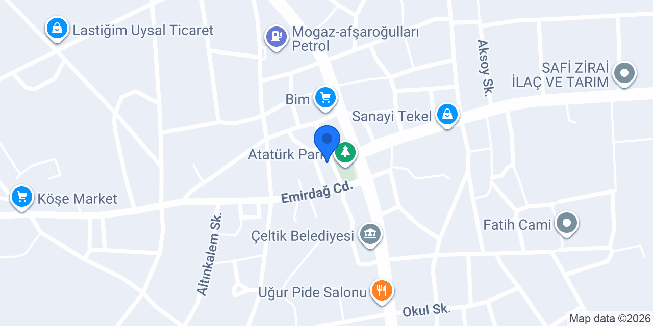 Çelik Kundura konumu