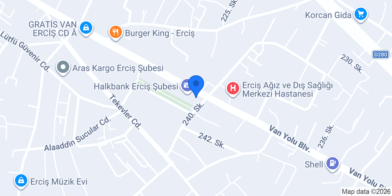 Beyoğlu Tantuni Erciş konumu