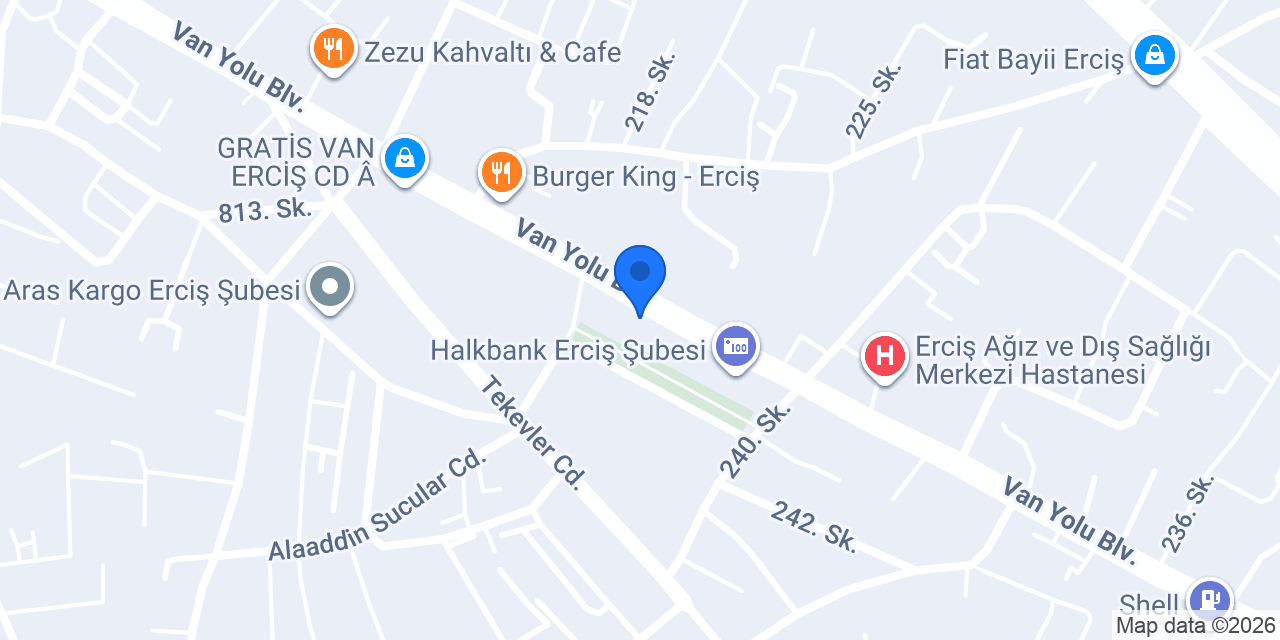 İMZA GİYİM ERCİŞ konumu