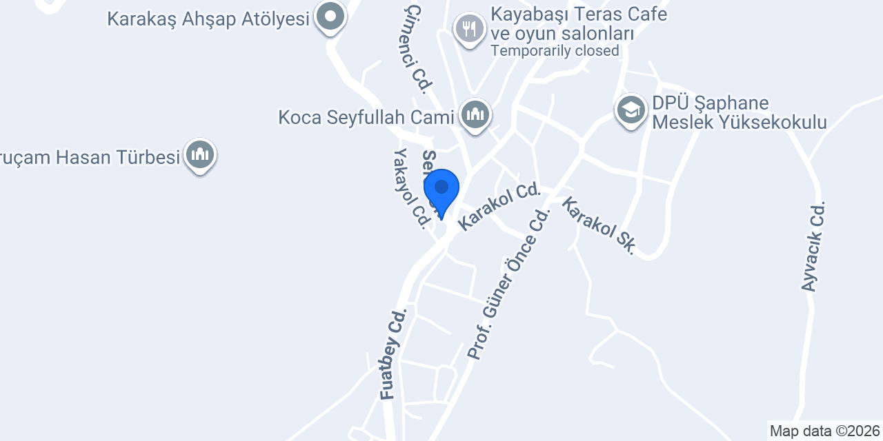 Aygaz Tup Bayi konumu