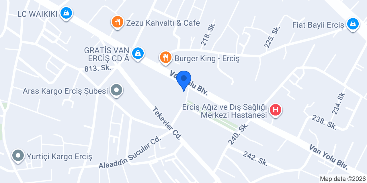 Erciş Avukat - Av. Nimettullah KELEŞ konumu