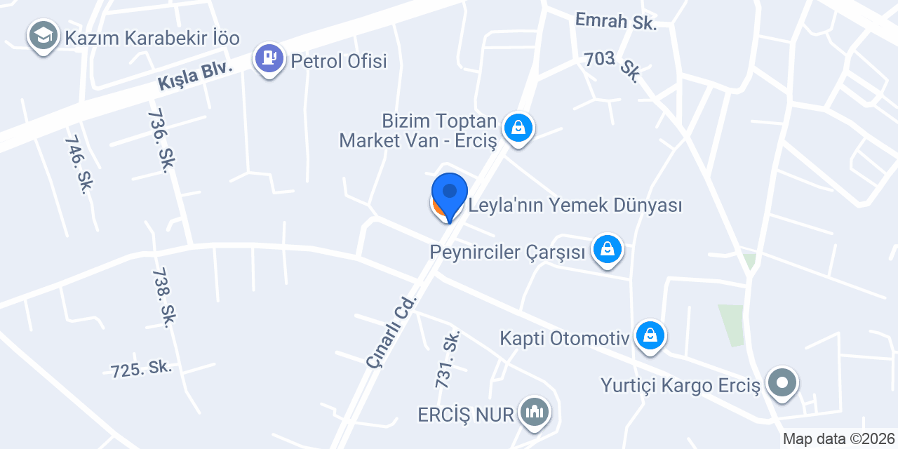 Leyla'nın Yemek Dünyası konumu