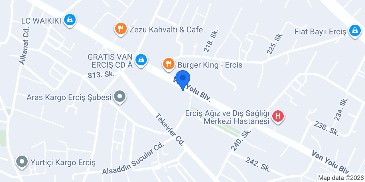 Erciş Yapı Denetim Ltd. Şti. konumu