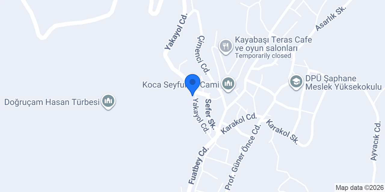 Şaphane İlçe Müftülüğü konumu