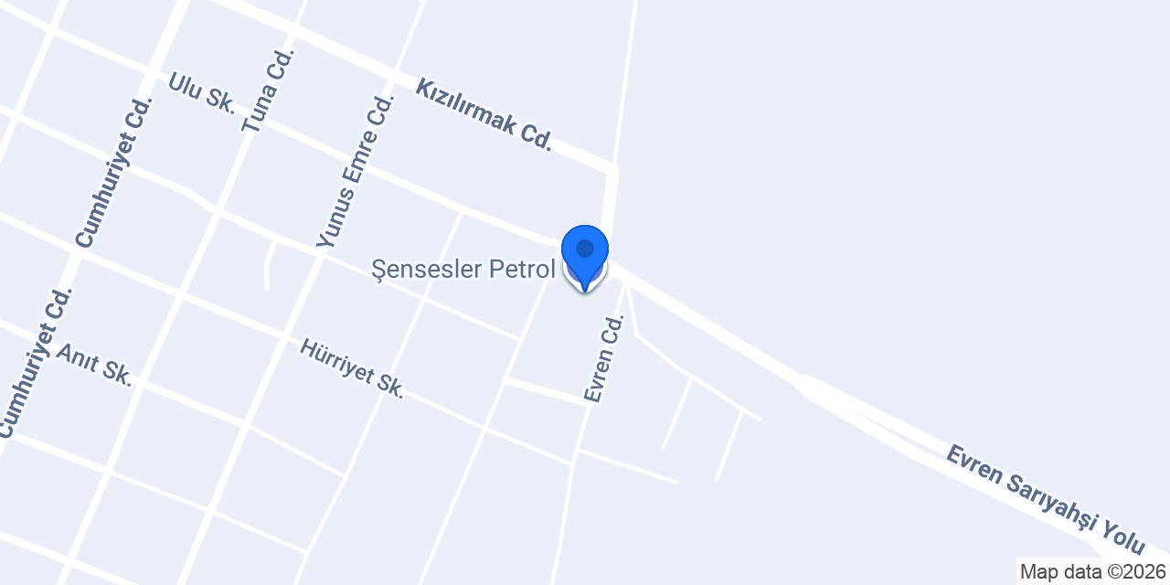 Şensesler Petrol konumu