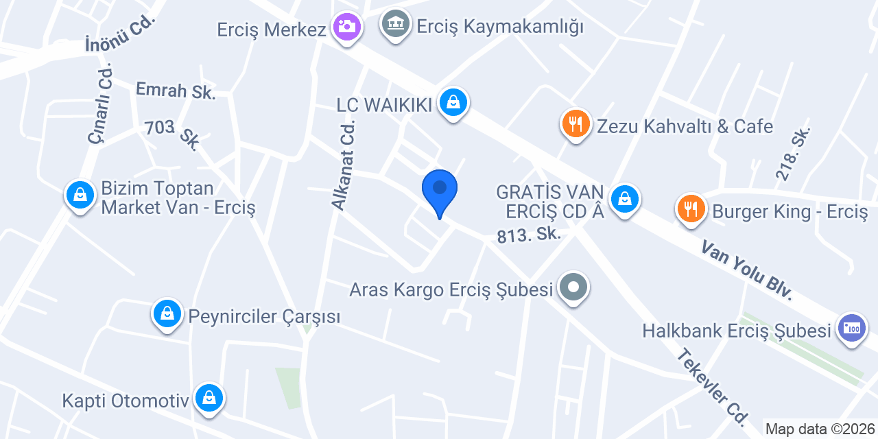 MERCAN TEMİZLİK ÜRÜNLERİ konumu