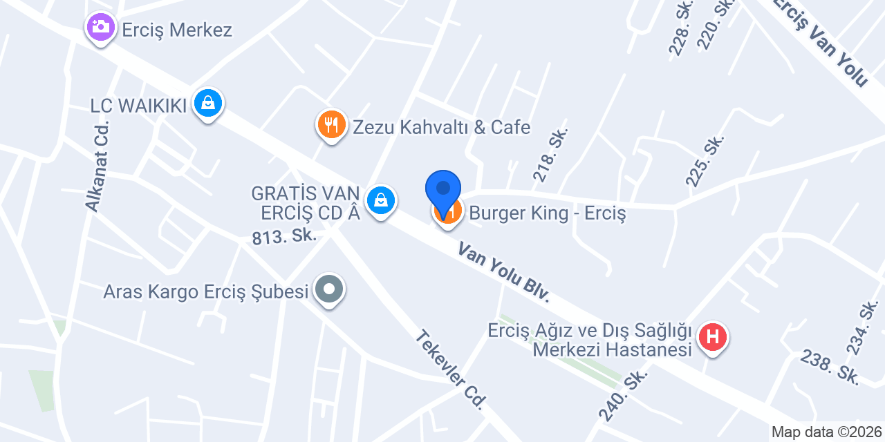 DenizBank Erciş Şubesi konumu