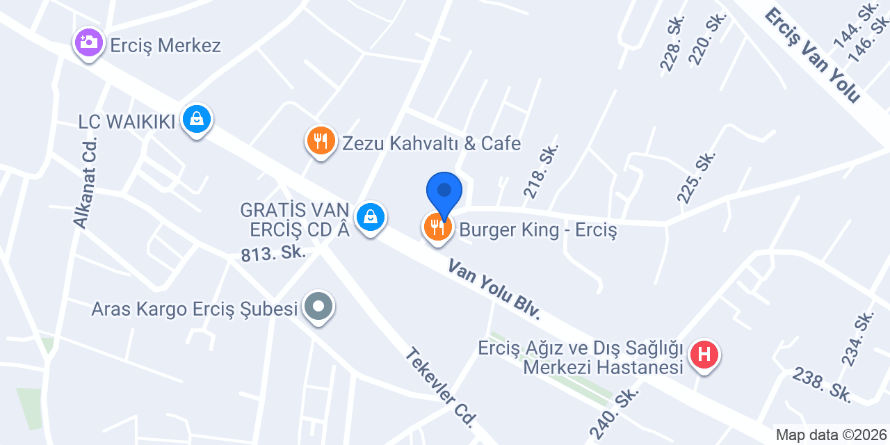 Erciş Beril Güzellik Salonu konumu