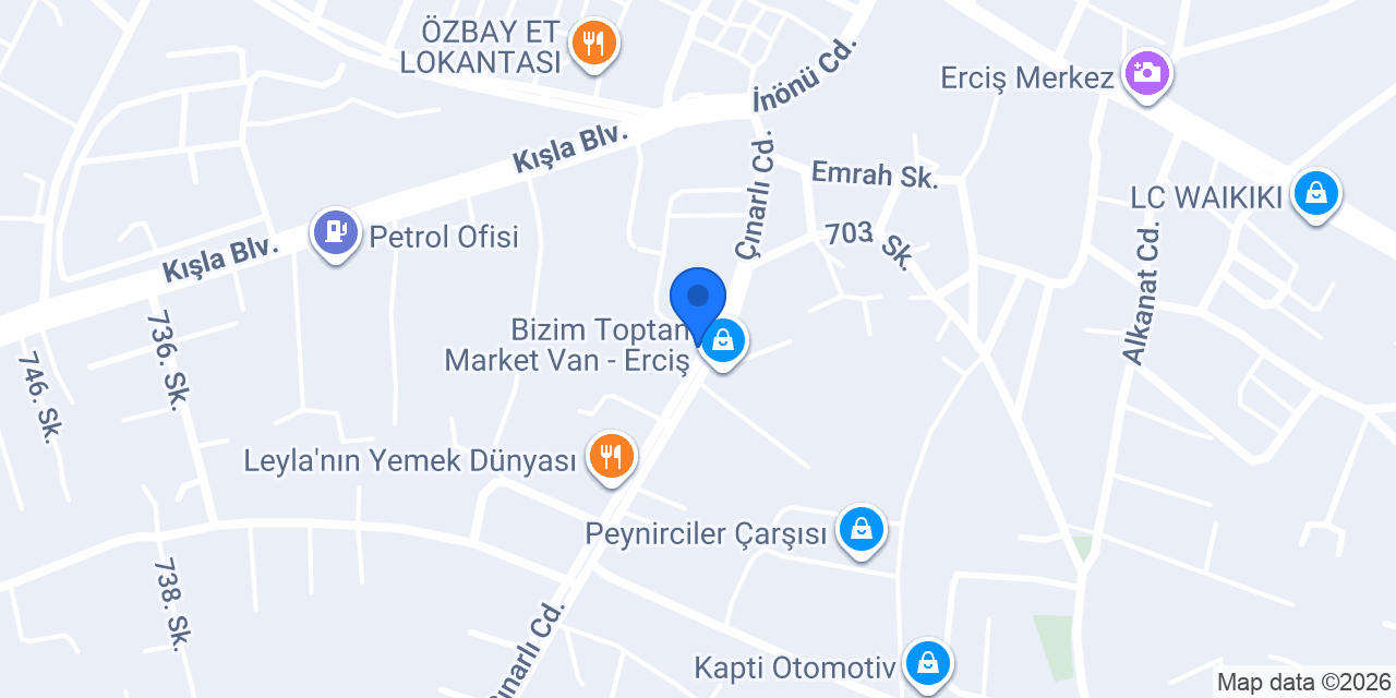 Özel Erciş Sürücü Kursu konumu